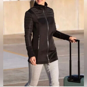 Anatomie Quilted Lightweight Gray Travel Jacket Size Small